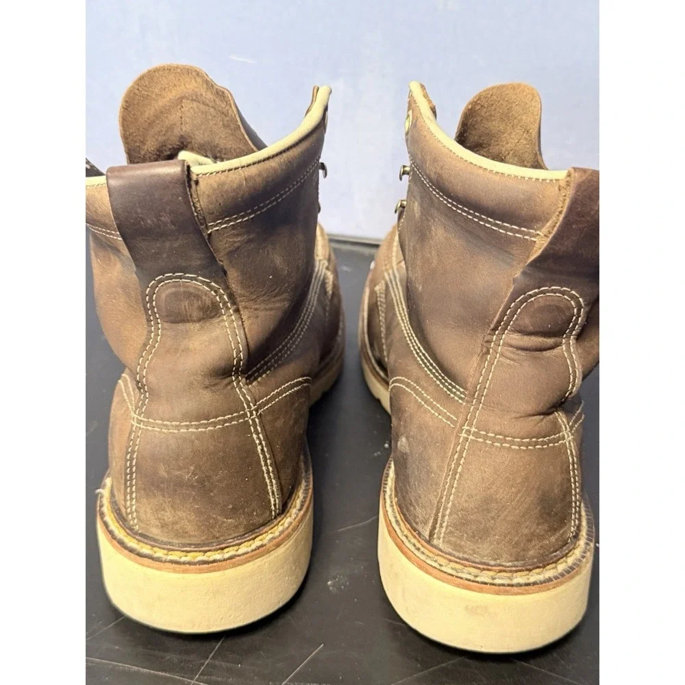 Thorogood Boots Mens Sz 10.5 D Steel Moc Safety Toe 804-4375 6